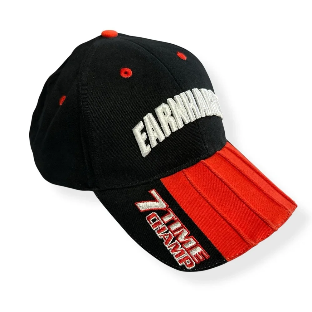 VTG Dale Earnhardt 7 Time NASCAR Champion #3 Vintage Strap back Hat Cap‎ Action